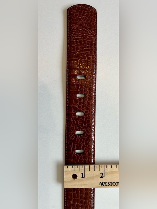 Vintage Ritmo di Perla Probable Genuine Exotic Reptile Skin Belt EU 44 Italy main image 11